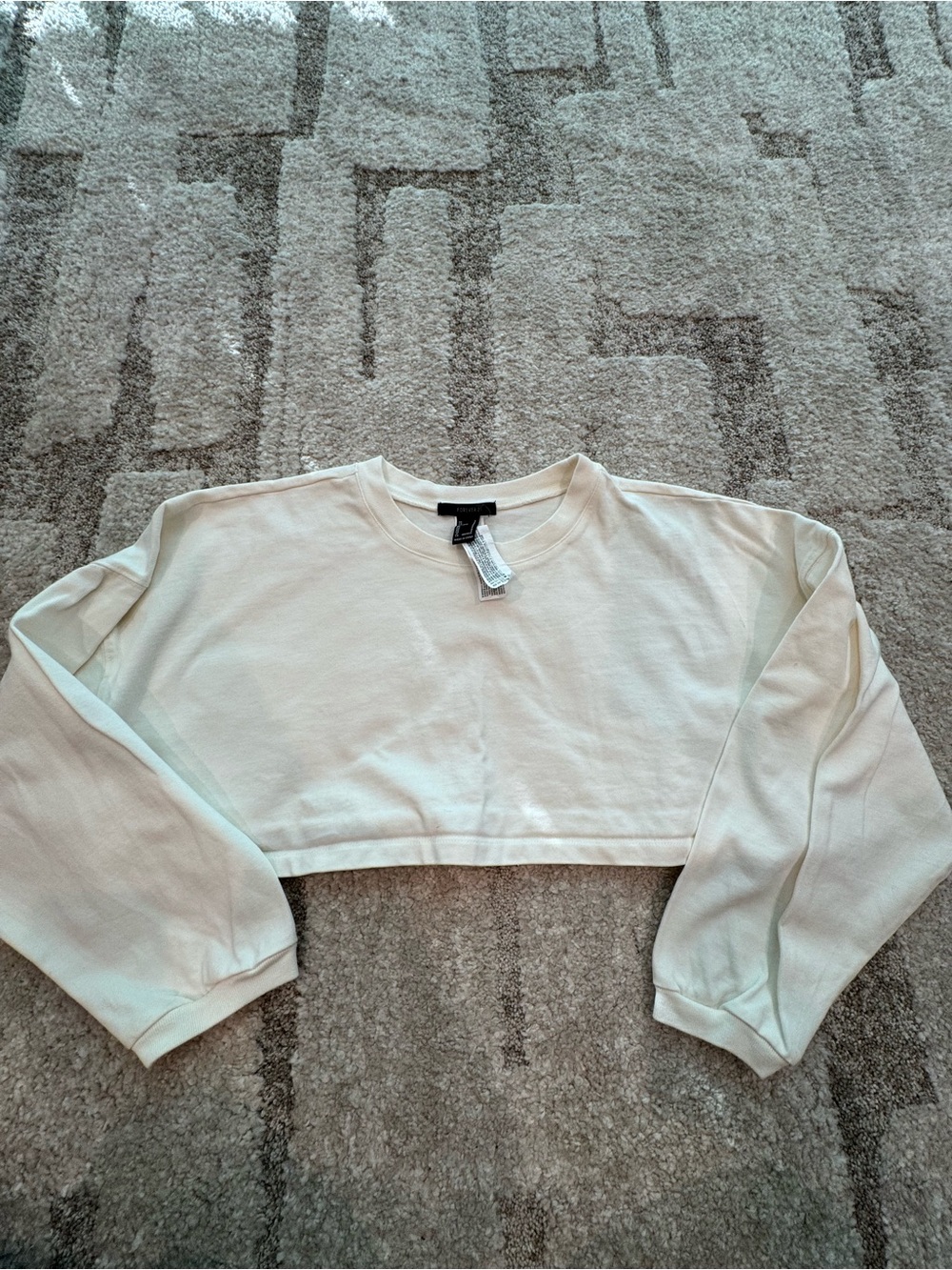 Cropped Long Sleeve Top